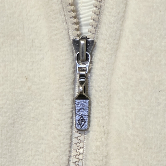Patagonia Synchilla Full Zip Fleece Jacket Women's Medium Cream Ivory Gorpcore - Picture 5 of 12